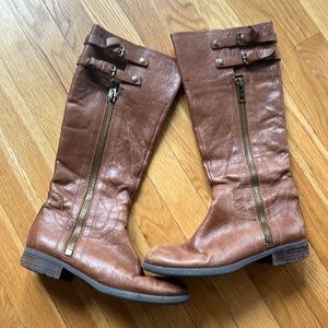 Franco Sarto brown knee high boots